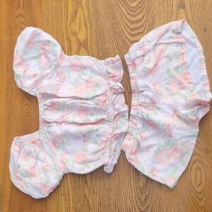 Vince Camuto, Toddler Girl 5T Spring Summer, Floral Top & Shorts, Two Piece Set